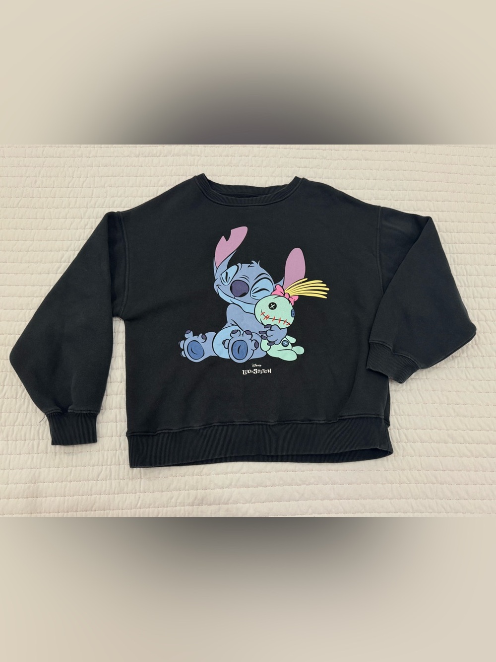 Disney Black Lilo & Stitch Graphic Sweatshirt